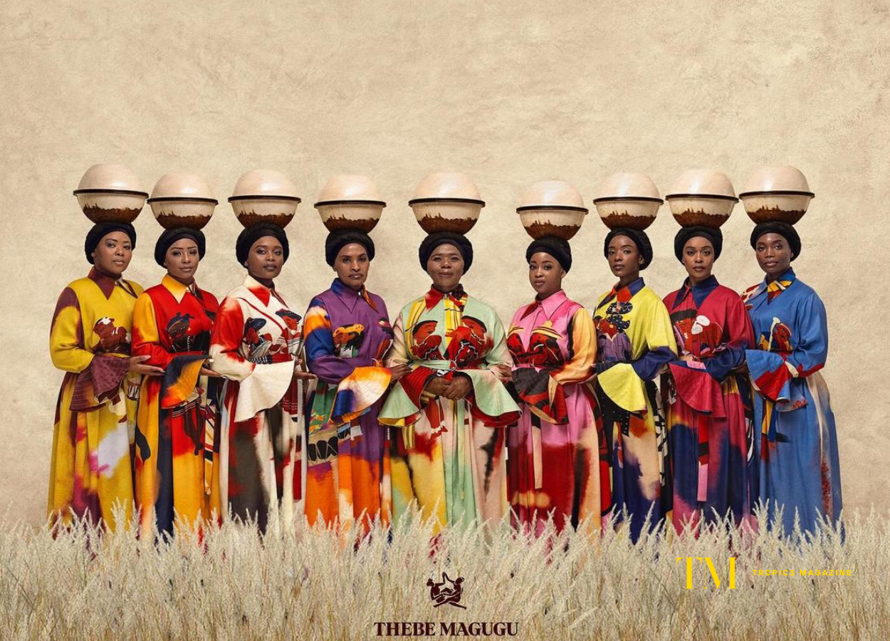 Célébration du Patrimoine : Hommage Vibrant de Thebe Magugu à la Culture Sud-Africaine