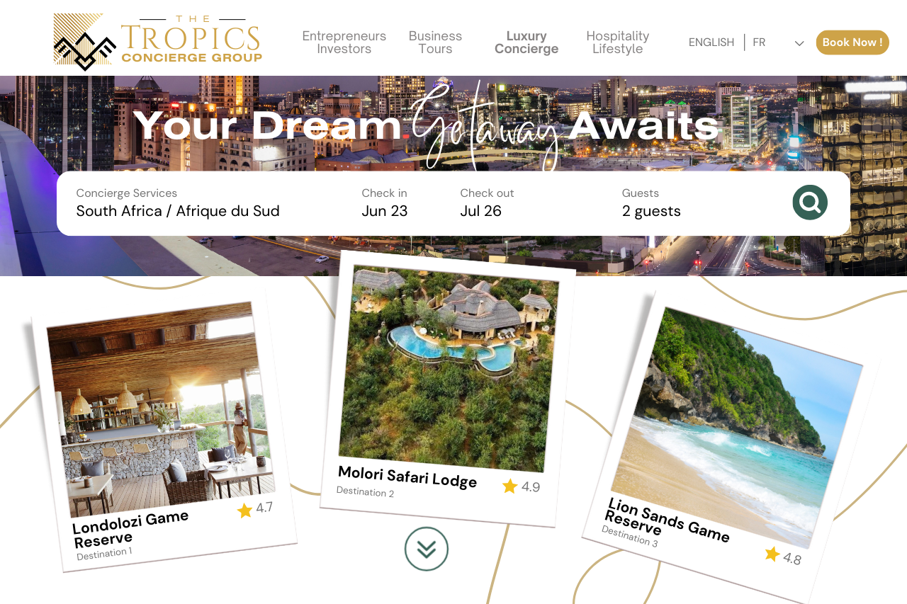 Le groupe sud-africain Tropics Mēdia lance le Tropics Concierge Group pour booster le tourisme d'affaires en Afrique
